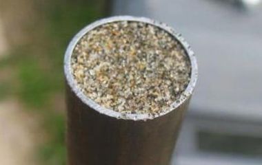 Гибка трубы песком с нагревом