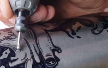 Приемы гравировки на металле с помощью бормашины Приемы гравировки на металле с помощью бормашины
