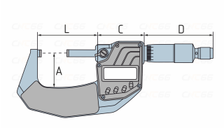 Микрометр цифровой IP65