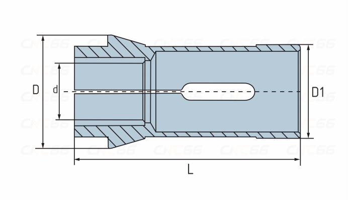 DIN6343-E(ML)-D14 зажимная цанга противошпинделя, удлиненная