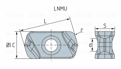 LNMU0303ZER-H2-4225 Пластина фрезерная