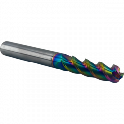 Фреза радиусная твердосплавная 3 зуба, HRC 60, 4х25х4х150L,R1