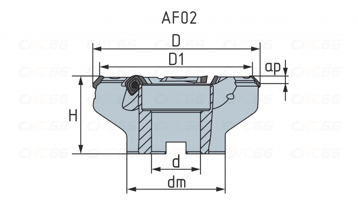 AF02.12B32.100.05 Фреза торцевая насадная