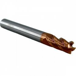 Фреза радиусная твердосплавная 4 зуба, HRC 55, 6х12х6х50L,R05