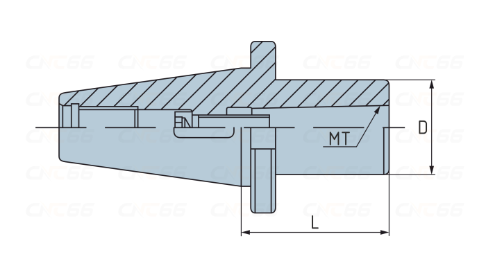 NT40-MTB3-060 Патрон для концевых фрез с конусом Морзе