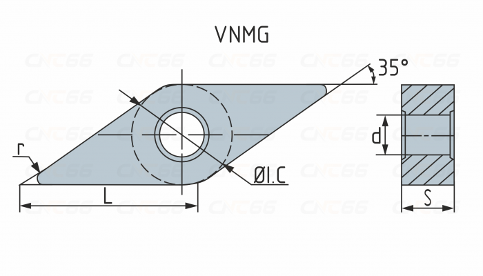 VNMG160404-GF-HR8225 Пластина токарная