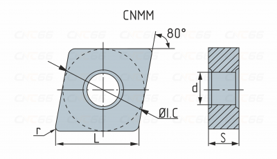 CNMM190612-DR-YBC351 Пластина токарная CNMM190612-DR-YBC351 Пластина токарная