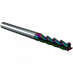 Концевая фреза с плоским торцом 3 зуба, HRC 60, 10х30х10х75L