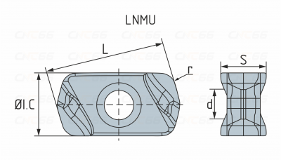 LNMU0303ZER-MJ-1310 Пластина фрезерная LNMU0303ZER-MJ-1310 Пластина фрезерная