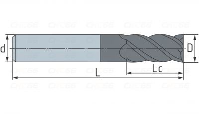 PMK30.z6.12.50.100.35.F000 TiAlN Фреза концевая твердосплавная по металлу
