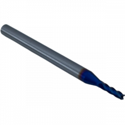 Концевая фреза с плоским торцом 4 зуба, HRC 65, 2х6х4х50L