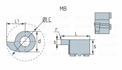 MB-05GR150-2.8D09-ZP1520 Пластина токарная MZG