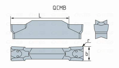 QCMB1502-GT-HR8225 Пластина токарная QCMB1502-GT-HR8225 Пластина токарная