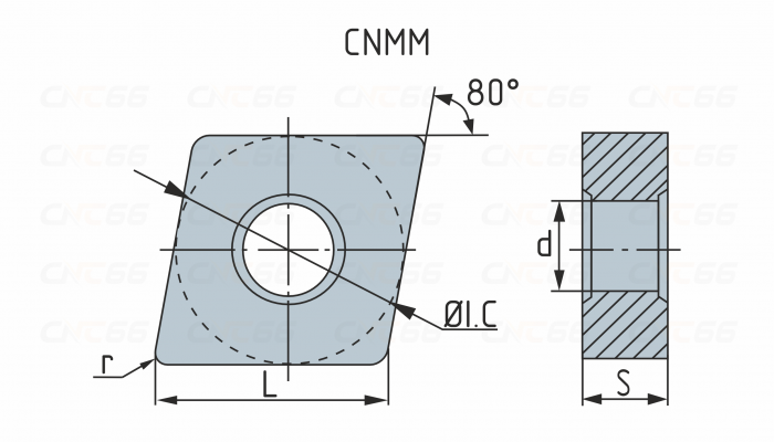CNMM120408-HDR-YBC251 Пластина токарная