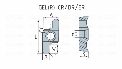 GER150-D Пластина отрезная, канавочная