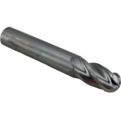 Фреза сферическая твердосплавная 4 зуба, AL, 4x8x4x50L, R2