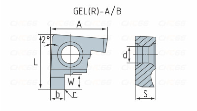 GEL300-B Пластина токарная