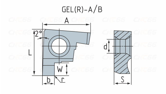 GEL300-B Пластина токарная