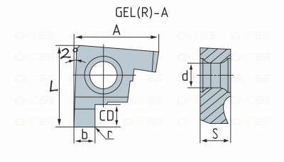 GEL300-B Пластина токарная GEL300-B Пластина токарная