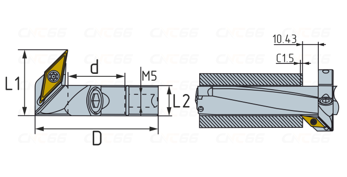 CR-WC20/SP20 Кольцо для снятия фасок 45°