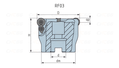 RF03.16A27.080.05 Фреза торцевая насадная