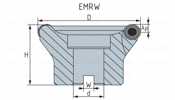 EMRW-6R-63-22-4T Фреза торцевая насадная