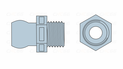 Резьбовой соединитель для подачи СОЖ 1/4" - G1/8 (2202)
