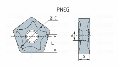 PNEG110512R-CR-YBD152 Пластина фрезерная