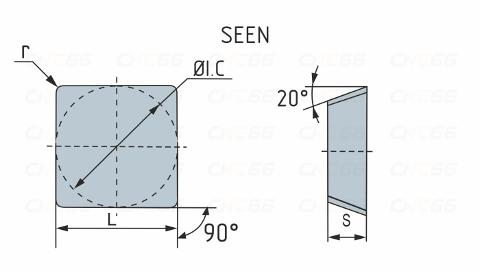 SEEN1504AFT31N HR52522B Пластина фрезерная