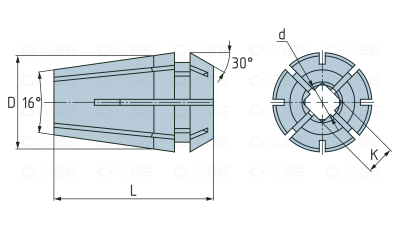 ER20G-M16-12-9 Цанга для метчика