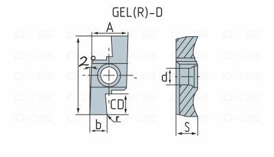 GEL200-D Пластина токарная