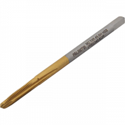 Метчик M2,5x0,45 со спиральной подточкой для сквозных отверстий, с покрытием TiN, DIN371