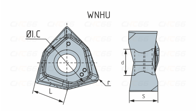 WNHU080608PNR-GM-YBG205 Пластина фрезерная