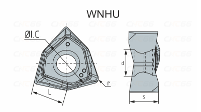 WNHU080608PNR-GM-YBG205 Пластина фрезерная