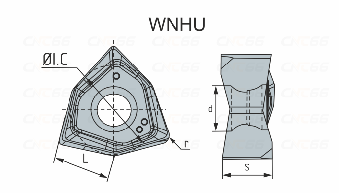 WNHU080608PNR-GM-YBG205 Пластина фрезерная