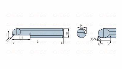 PSBQR6-15L-R0.2-KTX Мини-резец для продольного растачивания