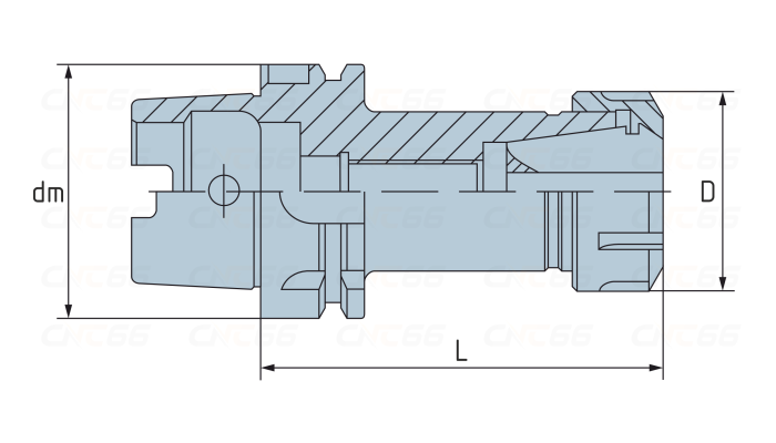 HSK63A-ER16M-100 Патрон цанговый