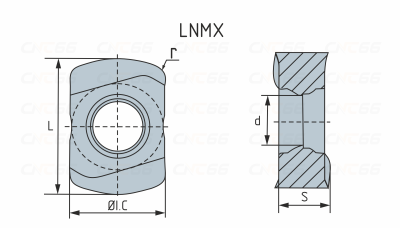 LNMX090603-GM-GM2140 Пластина фрезерная Gesac