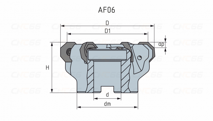 AF06.06B40.125.09 Фреза торцевая насадная