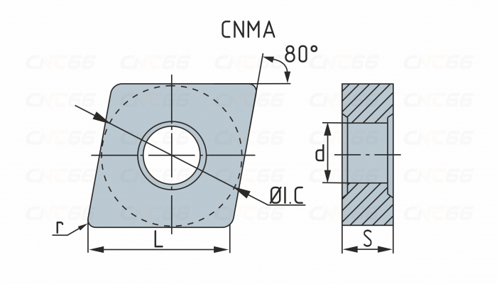 CNMA190612-HR6115 Пластина токарная