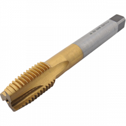Метчик М24*3 со спиральной подточкой для сквозных отверстий, с покрытием TiN, DIN376