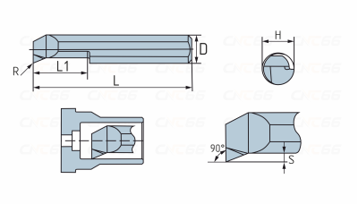 MUR-8-R0.2-L30-JF610M Мини-резец для продольного растачивания