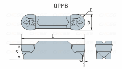 QPMB4020-M-WS8123 Пластина токарная