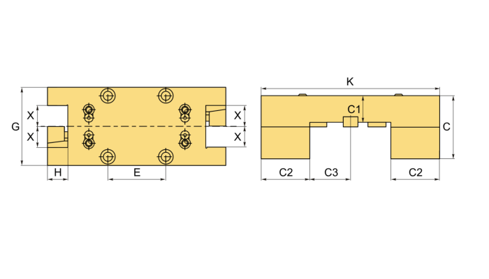 BMT55-ODS25D-80-E51 Двойной держатель инструмента