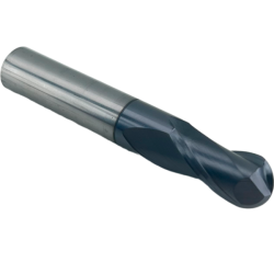 Фреза сферическая твердосплавная 2 зуба, HRC68, 8x16x8x60L, R4