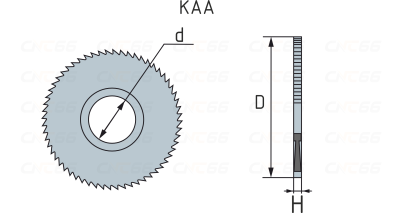KAA-D40x0.25xd10-48T-TiAlN Фреза дисковая твердосплавная по металлу