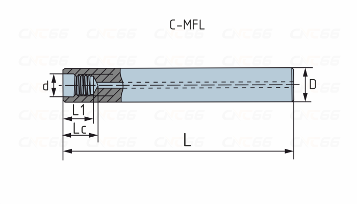 MFL15.6-15.6-100-M8 Корпус стальной для сменных фрезерных головок