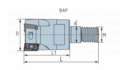 BAP3R16-2T-M08 концевая фреза