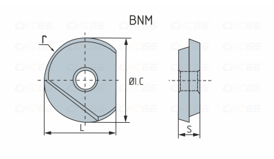 BNM160-S-ZP163 Пластина фрезерная