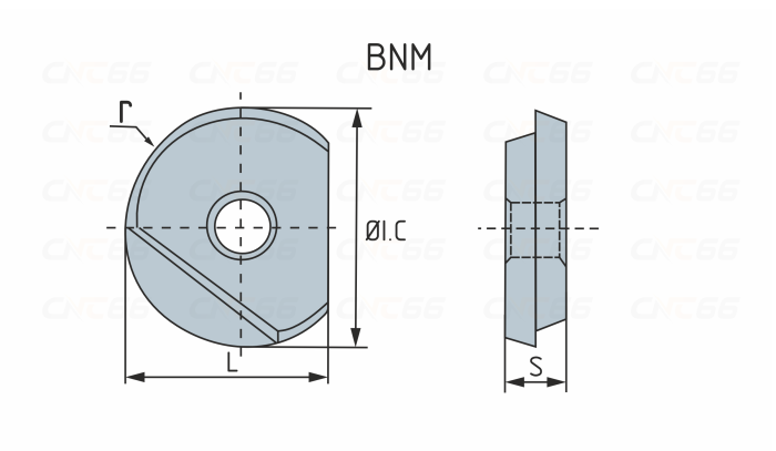 BNM160-S-ZP163 Пластина фрезерная